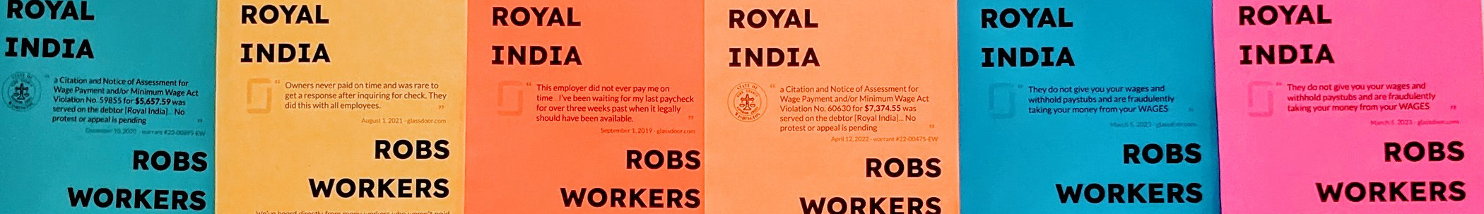 Wage Theft at Royal India